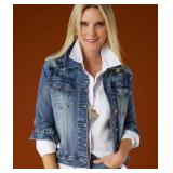 9 - COCO+CARMEN OMG DENIM JACKET SIZE S/M (F3)