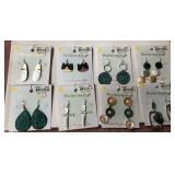 9 - EIGHT PAIR OF COSTUME JEWELRY EARRINGS (W113)
