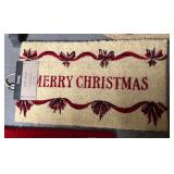 43 - TAG COIR MERRY CHRISTMAS DOOR MAT (S130)