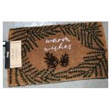 43 - TAG COIR WARM WISHES DOOR MAT (S138)
