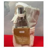 43 - MUDPIE GUEST ROOM TOWEL AND SPRAY SET (C184)