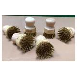 43 - LOT OF SIX BRASS WIRE BRUSHES (S84)