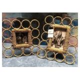 43 - DECORATIVE WOVEN RATTAN FRAMES (D60)
