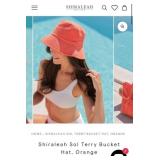 9 - ORANGE & BLUE TERRY BUCKET HATS