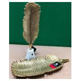 43 - QUILL SCULPTURE & DISH (S24)