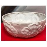 43 - TEXTURED CERAMIC FLORAL BOWL