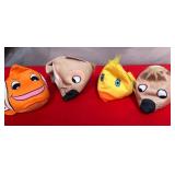 43 - PLUSH CHARACTER TOY SET