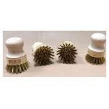 43 - FOUR BRASS WIRE BRUSHES (S86)