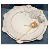 43 - COASTAL SHELL DECOR PLATTER (D47)
