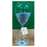 43 - THREE HANDS BLUE SAND HOURGLASS (P78)