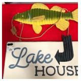 43 - RUSTIC LAKE HOUSE WALL SIGN (B41)