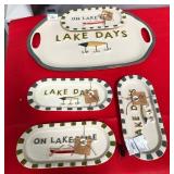 43 - LAKE DAYS SERVING PLATTER SET (A499)