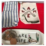 43 - LAKE LIFE SERVING TRAY SET (B37)