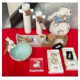 43 - EASTER DECOR AND CANDLE SET (C5)