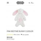 9 - MUDPIE PINK BEDTIME BUNNY CUDDLER (G16)