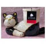43 - THREE HANDS CAT PLANTER (T2)