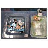 43 - DECORATIVE SERVING TRAYS SET