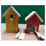 43 - TWO 50 SHADES OF NATURE BIRD HOUSES (S61)