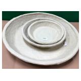 43 - PRIMITIVE PAPER MACHE TRAYS (P38)