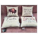 9 - LOT OF FOUR ACCENT PILLOWS (F95)