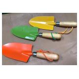 43 - THREE GARDENING TROWELS (S72)