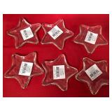43 - GLASS STAR TRINKET DISH SET