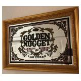 Z - GOLDEN NUGGET DECORATIVE MIRROR FRAMED