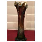 Z - VINTAGE ART GLASS VASE 10"T (L19)