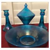 Z - VINTAGE FENTON CELESTE BLUE COLLECTIBLES (L111