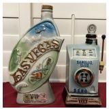 Z - LAS VEGAS & RENO CERAMIC DECANTERS (L102)