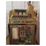 Z - MILLS POINSETTIA 5-CENT SLOT MACHINE (A24)