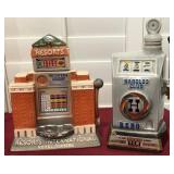 Z - TWO SLOT MACHINE DECANTERS (L80)