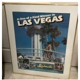 Z - VINTAGE LANDMARK HOTEL/CASINO PRINT FRAMED