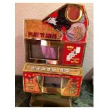 Z - VINTAGE PLAY N SAVE SLOT MACHNE COIN BANK (A17