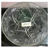 Z - VERLYS FRENCH ART DECO GLASS CHARGER (A78)