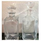 Z - TWO VINTAGE DECANTERS (A88)