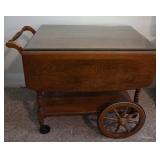 Z - VINTAGE ETHAN ALLEN TEA CART (L87)