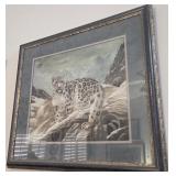 Z - CHARLES FRACE LTD ED SNOW LEOPART PRINT
