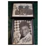 Z - TWO AUTOGRAPHED CELEBRITY PHOTOS FRAMED (A56)
