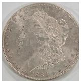 1886 - MORGAN SILVER DOLLAR (999 A25)