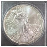 1995 - 1oz FINE SILVER ONE DOLLAR (579 AG)