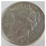 1925 - PEACE SILVER DOLLAR (999 A103)
