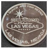 1 OUNCE .999 FINE SILVER - WELCOME TO LV (884 E)