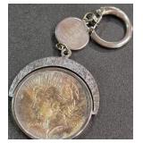 1922 - PEACE SILVER DOLLAR KEY CHAIN (897 G)