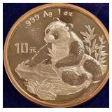 1998 - 1OZ .999 SILVER PANDA COIN (998 M)
