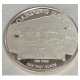 .999 FINE SILV ER ONE TROY OUNCE (995 M)