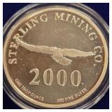 ONE TROY OUNCE - .999 FINE SILVER (989 A)