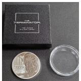 "THE TERMINATOR" .999 SILVER TWO OUNCES (664 A)