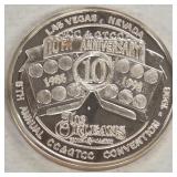 CASINO .999 FINE SILVER ONE TROY OUNCE (440 B)