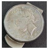 1922 - SILVER PEACE DOLLAR 'MONEY CLIP' (898 E)